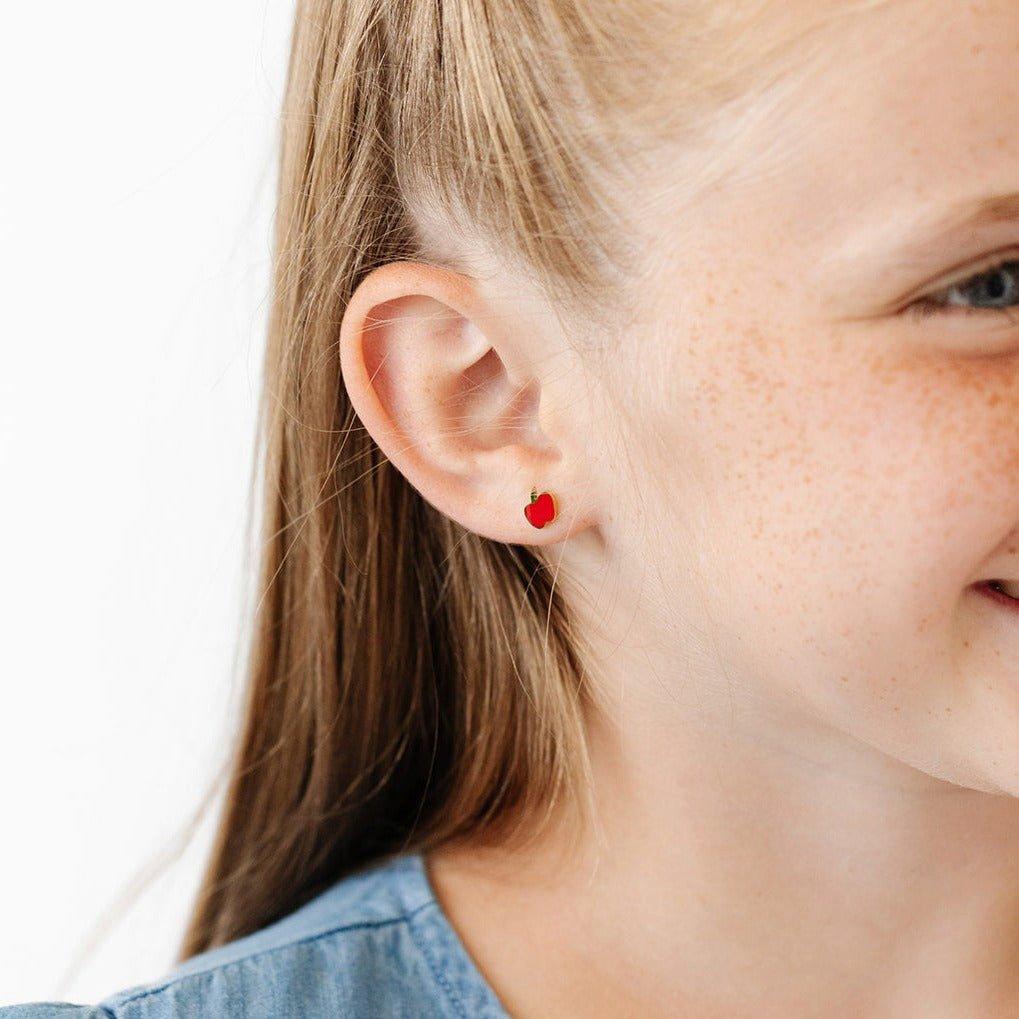 Apple Stud Earrings image number 1