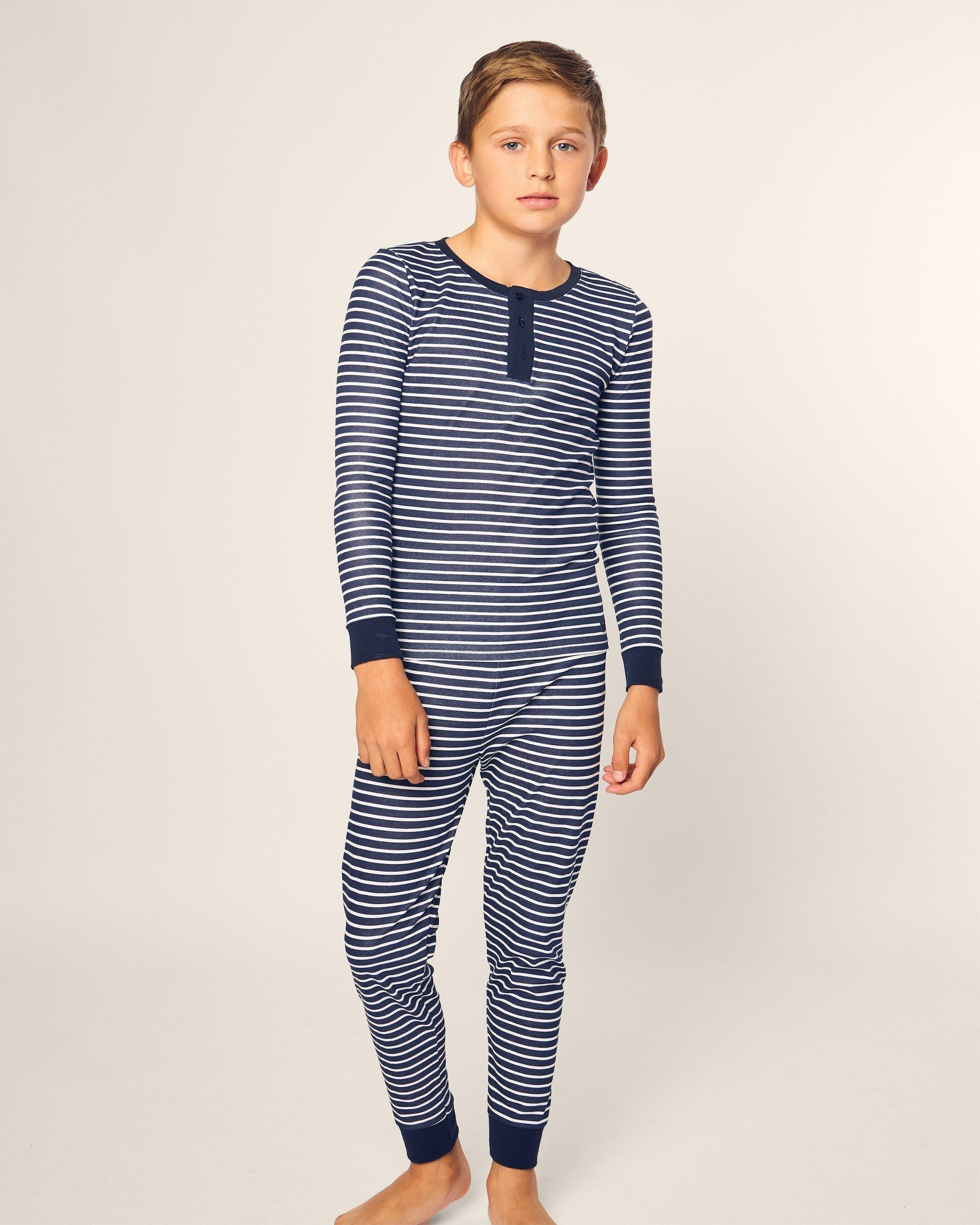 Navy Stripes Snug Fit Pajamas