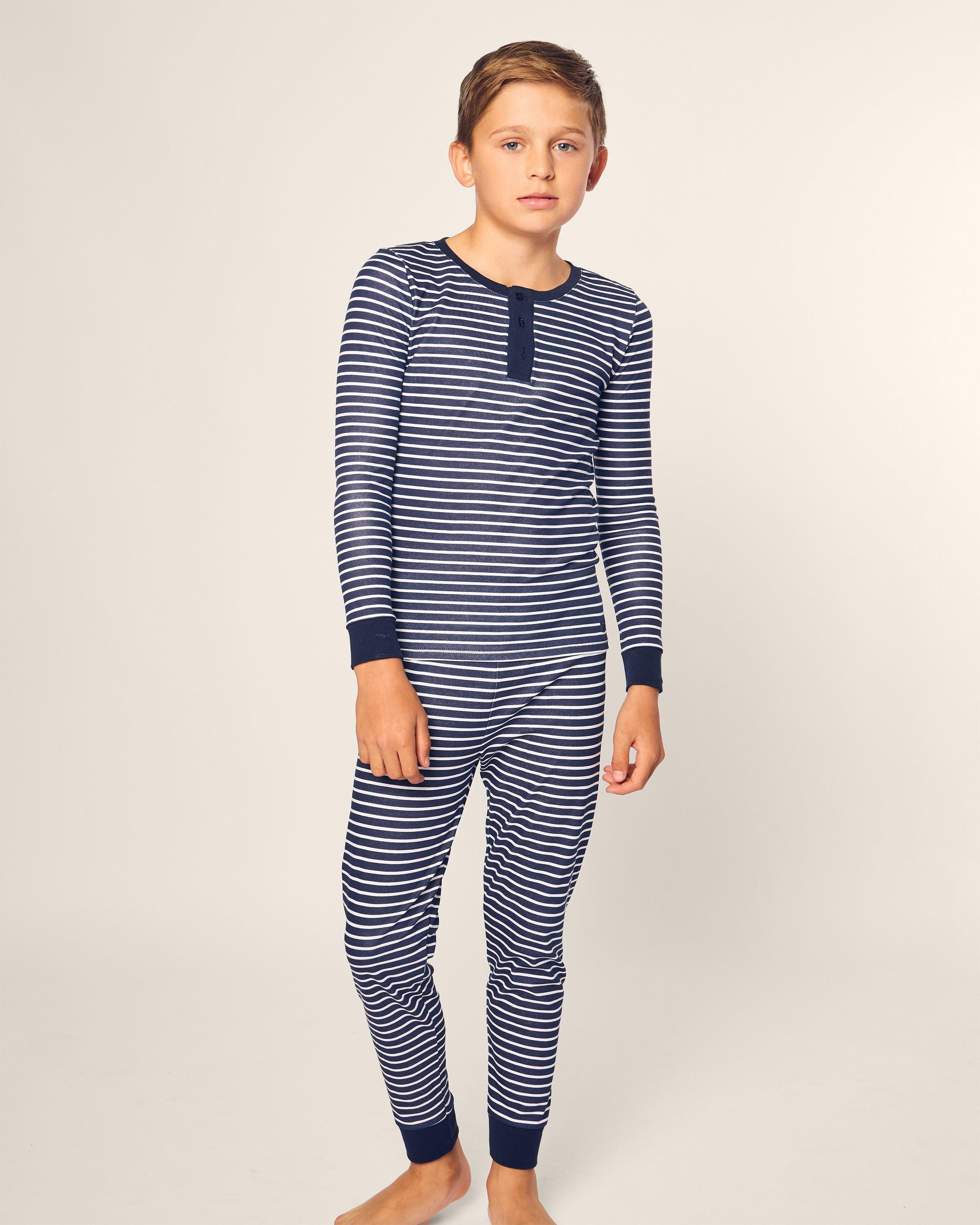 Navy Stripes Snug Fit Pajamas image number 1