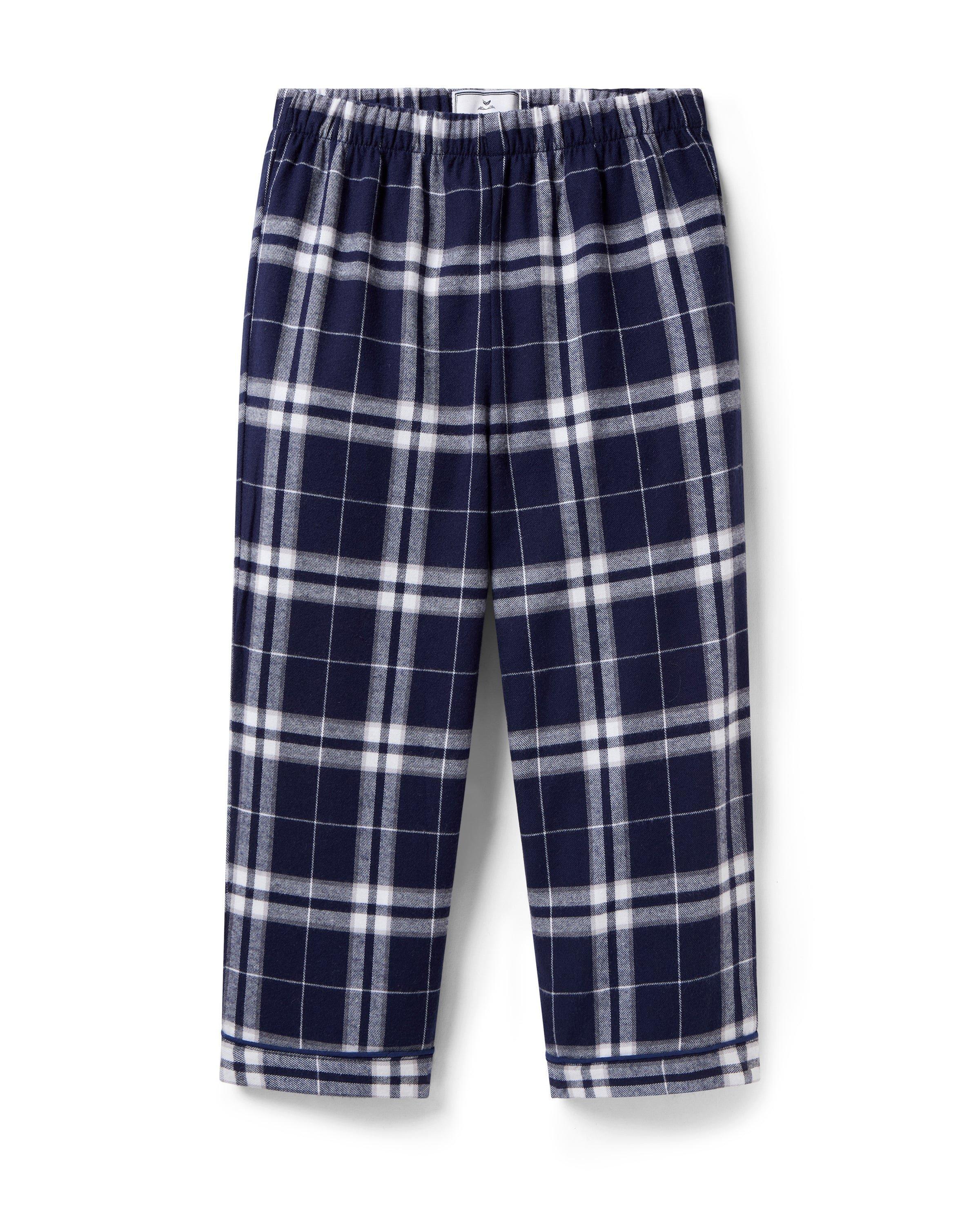 Children's Brushed Twill Pants in Oxford Tartan