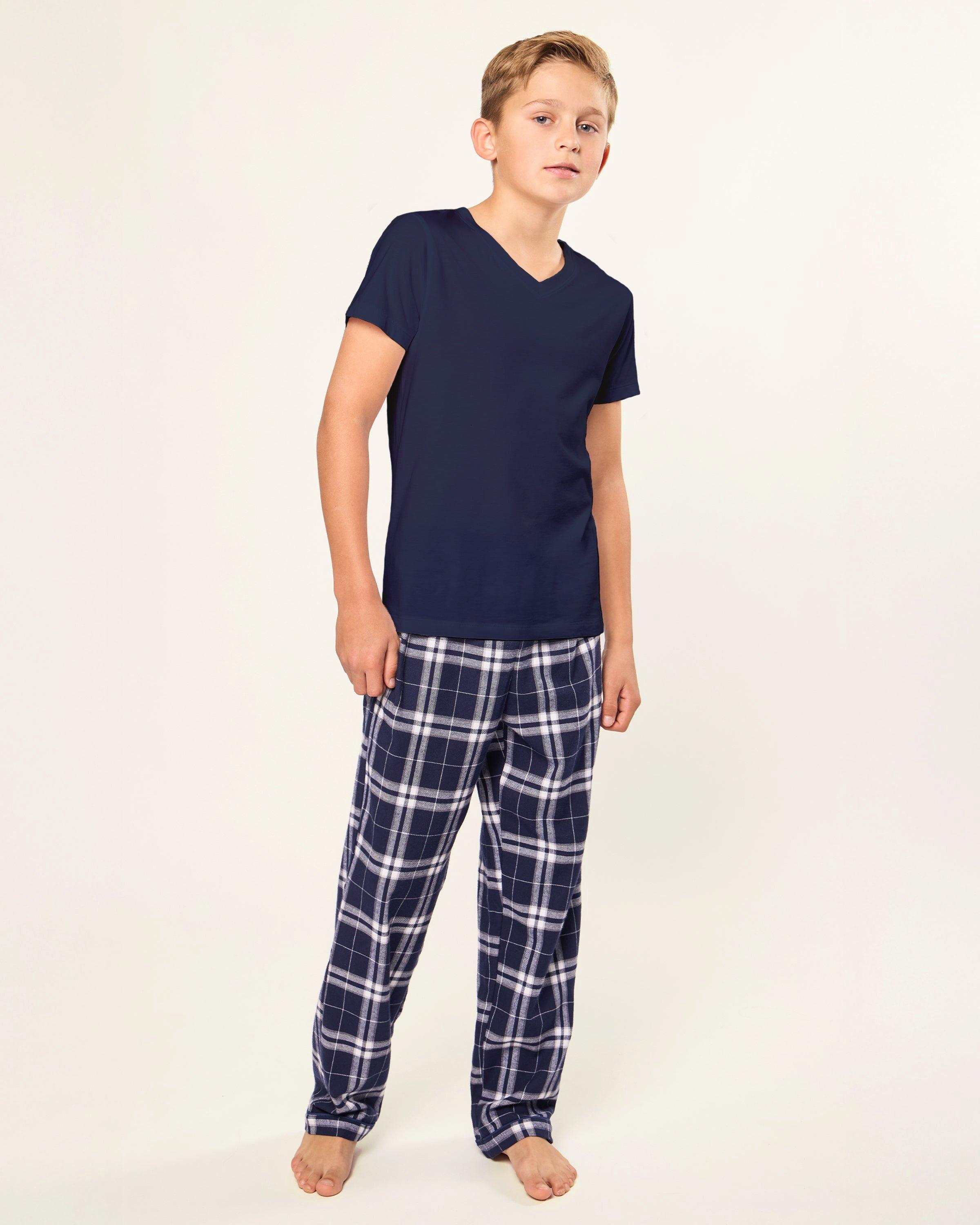 Children's Brushed Twill Pants in Oxford Tartan image number 1