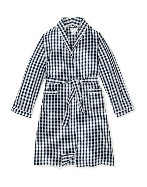 Children's Robe in Navy Gingham