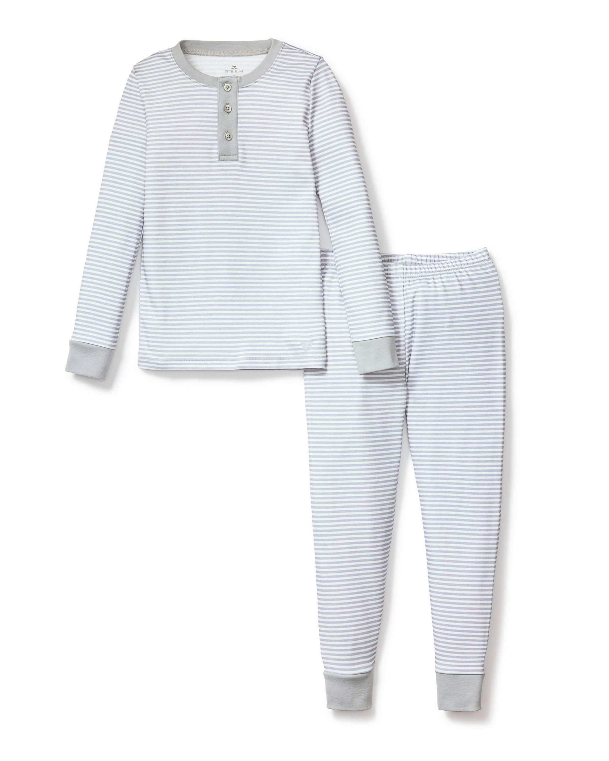 Grey Stripes Snug Fit Pajamas
