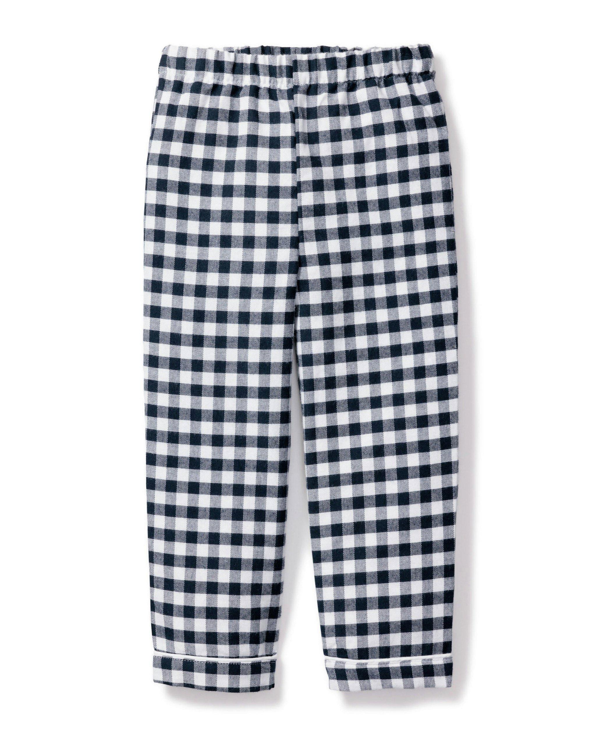 Navy Gingham Pajama Pants