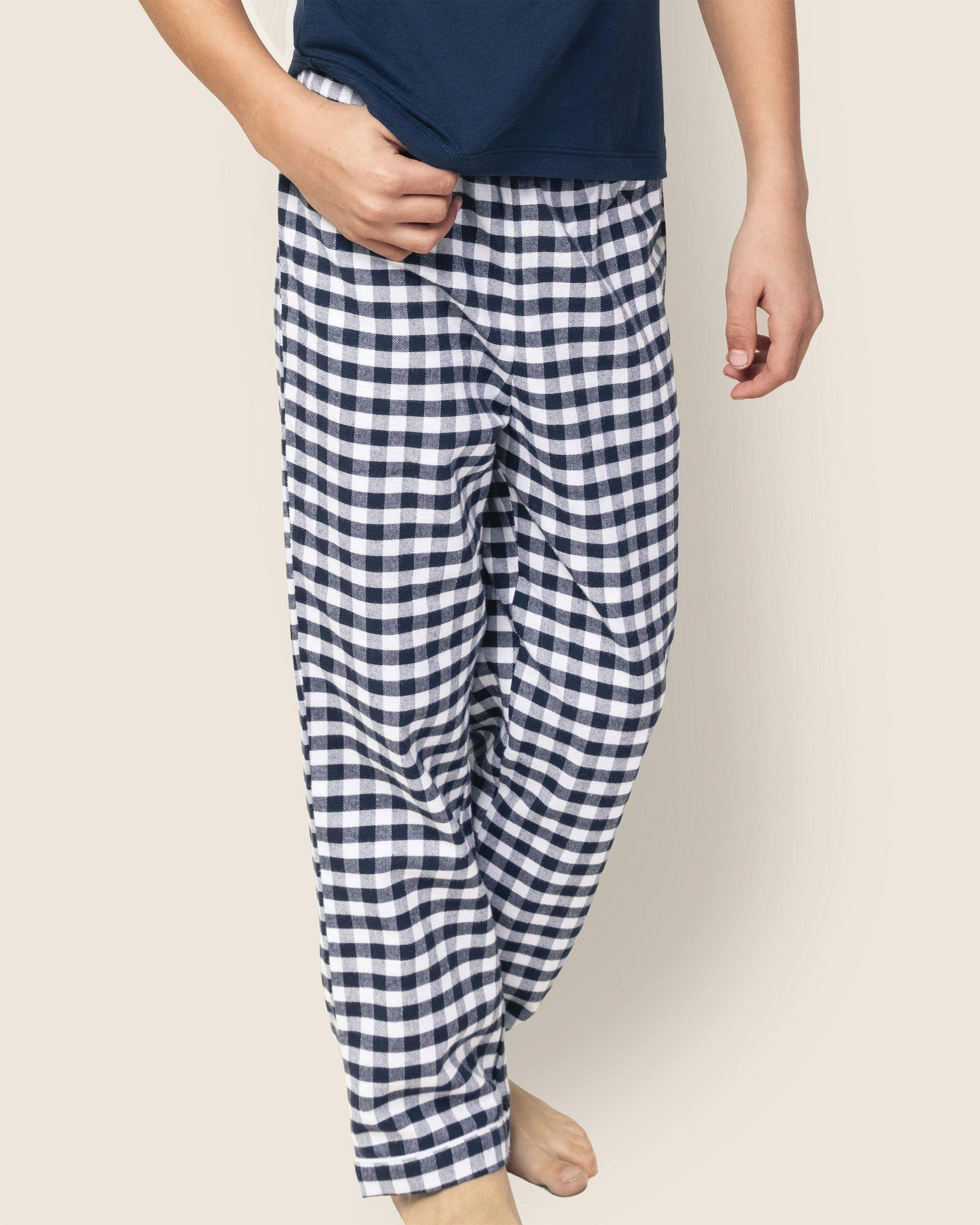 Navy Gingham Pajama Pants image number 2