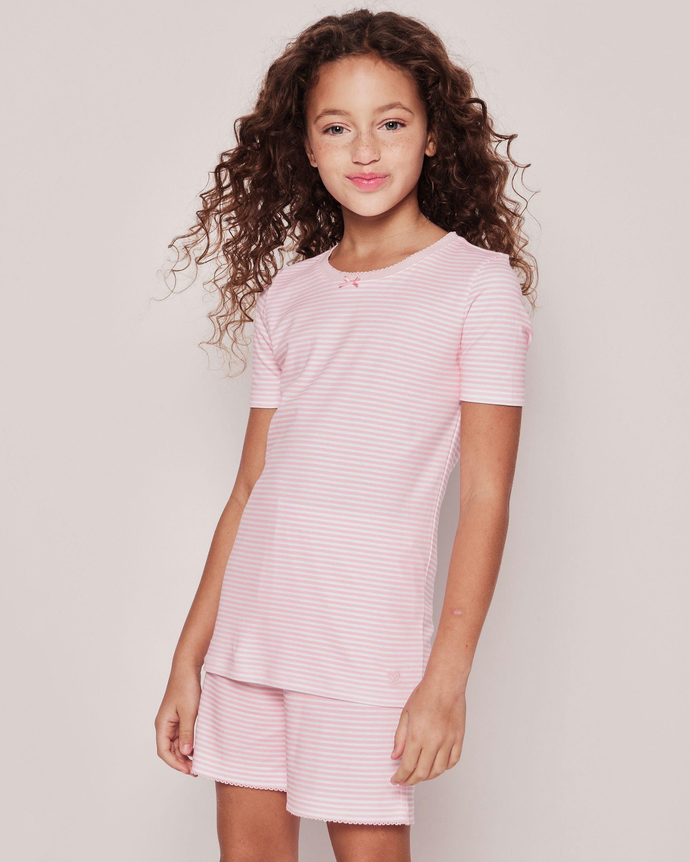 Pink Stripes Snug Fit Short Set image number 1