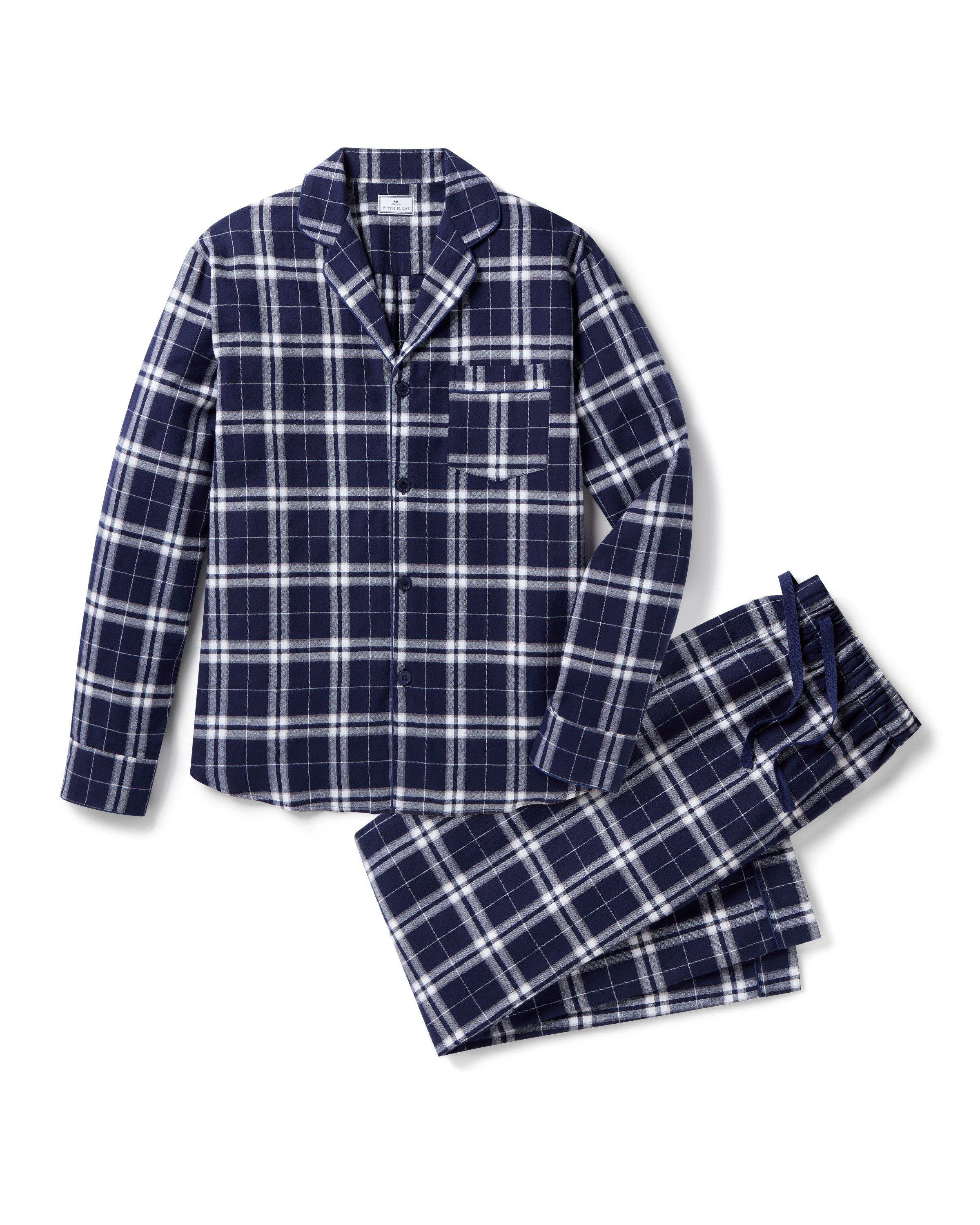 Men's Brushed Twill Pajama in Oxford Tartan