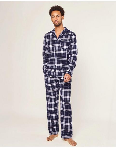 Men's Brushed Twill Pajama in Oxford Tartan