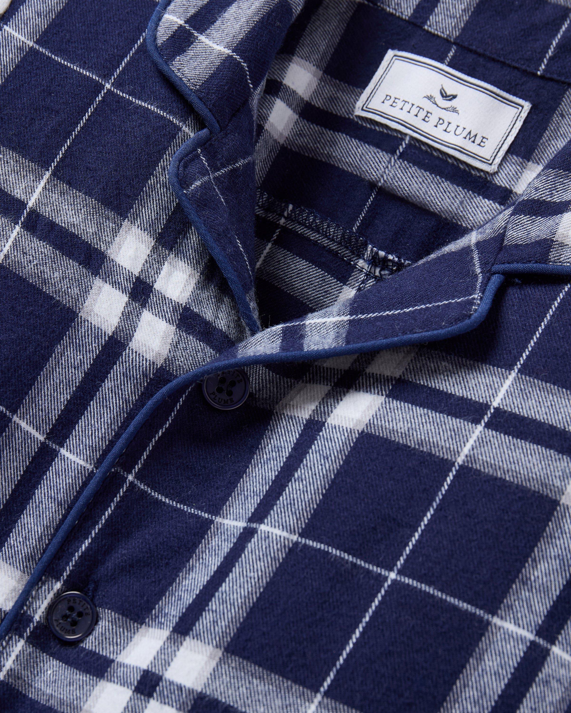 Baby's Brushed Twill Classic Romper in Oxford Tartan image number 3