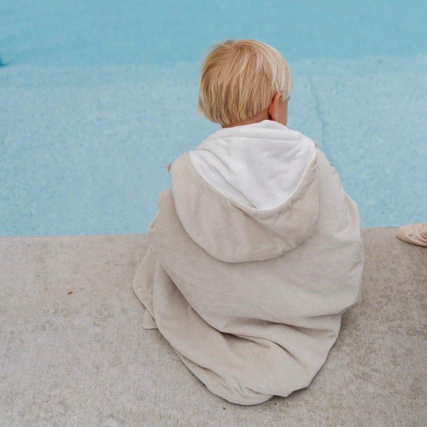 Hooded Towel in Feather image number 1
