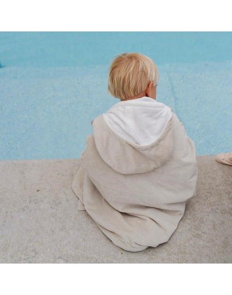 Hooded Towel in Feather
