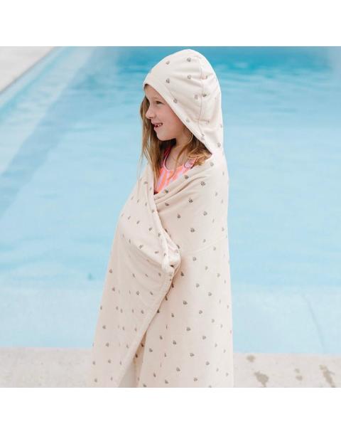 Hooded Towel in Tulip