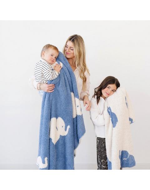 Double Layer Bamboni Blanket in Elephant
