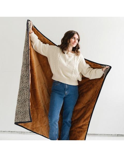 Outdoor Blanket in Leopard