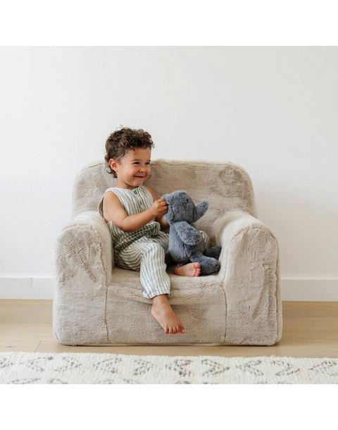 Snuggle Up Faux Fur Chair Buff