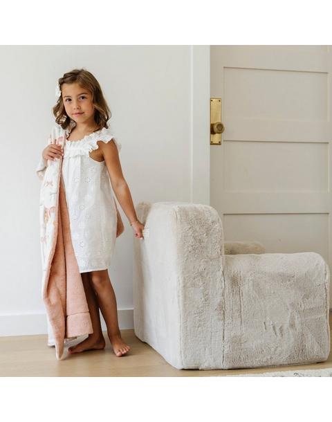 Snuggle Up Faux Fur Chair Buff
