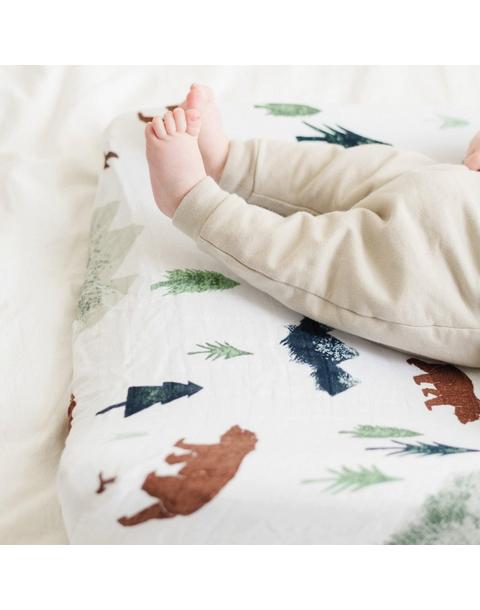 Cotton Muslin Changing Cover Yosemite