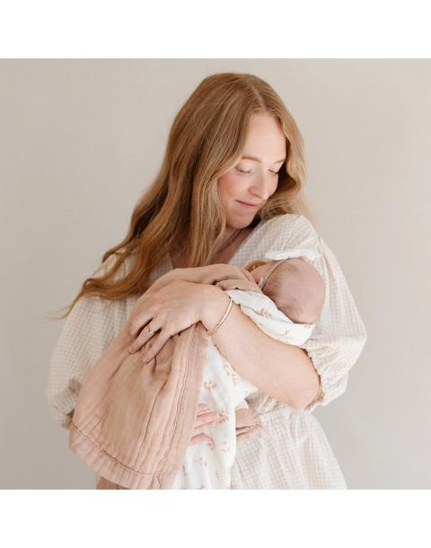 Bamboo Rayon Muslin 4-Layer Quilt Floret
