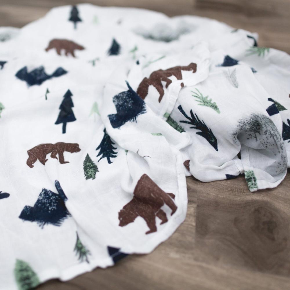 Bamboo Rayon Muslin Swaddle Yosemite image number 1