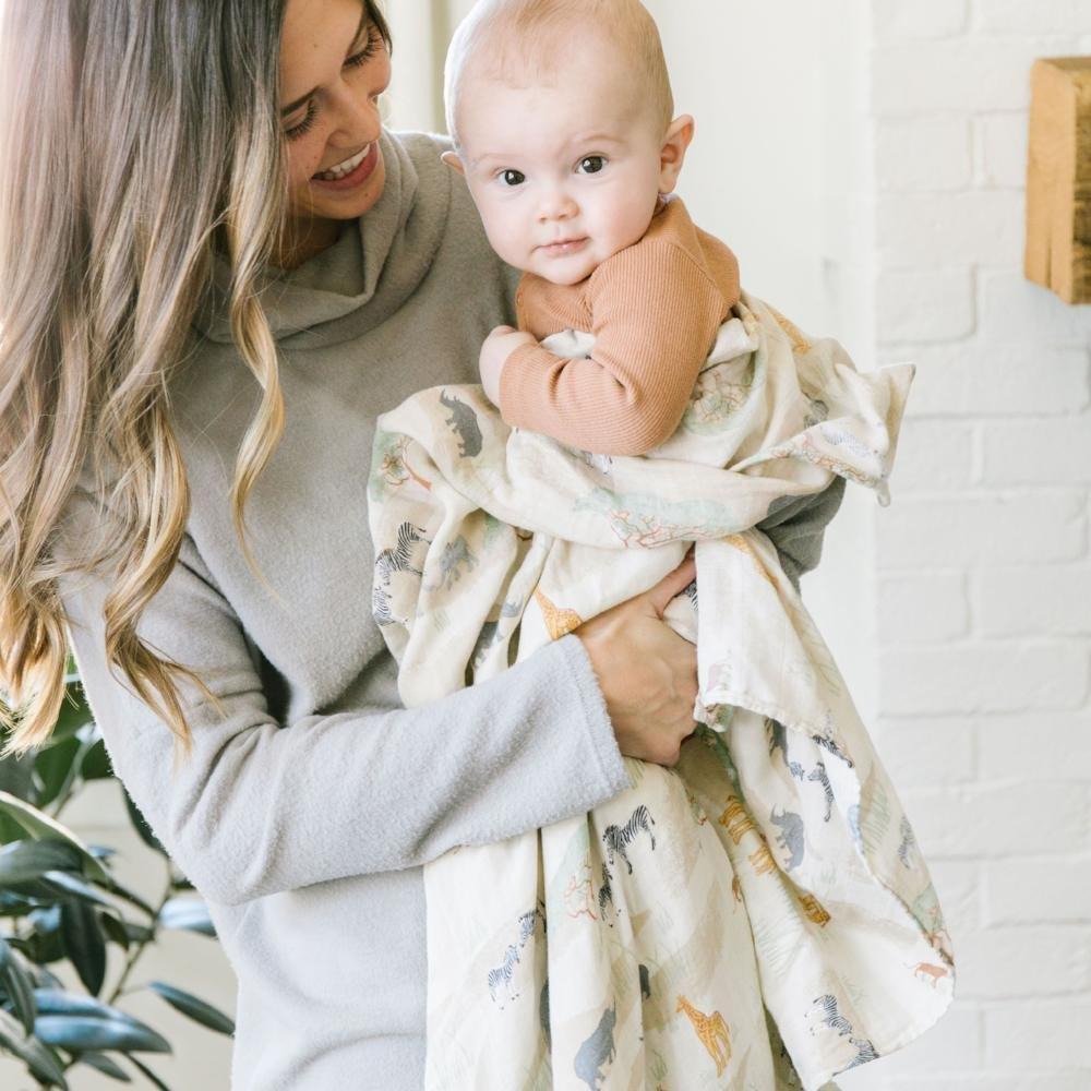 Bamboo Rayon Muslin Swaddle Savannah
