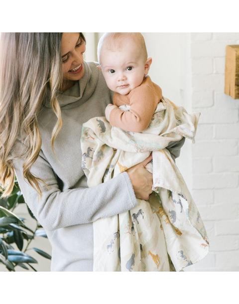 Bamboo Rayon Muslin Swaddle Savannah