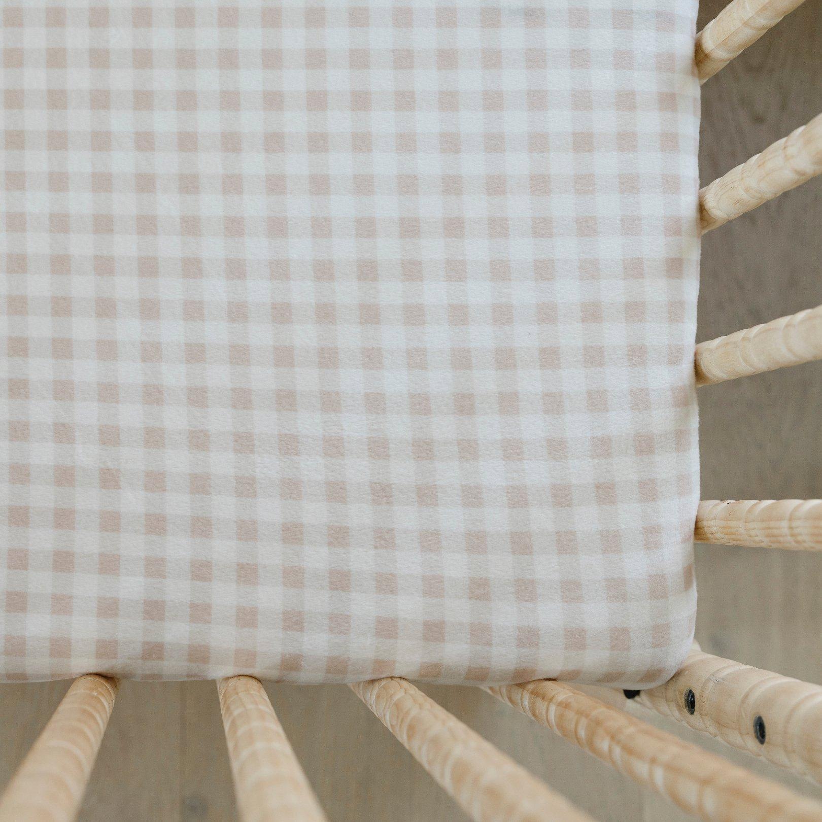 Gingham Crib Sheet