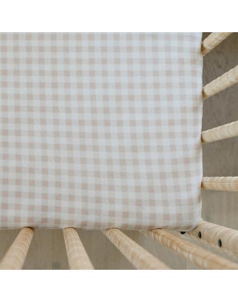 Gingham Crib Sheet