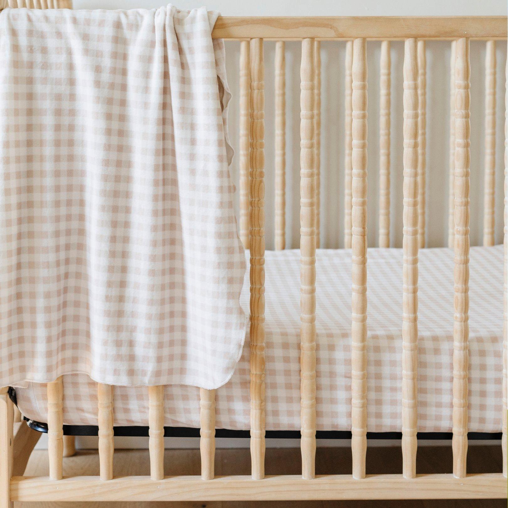 Gingham Crib Sheet image number 1