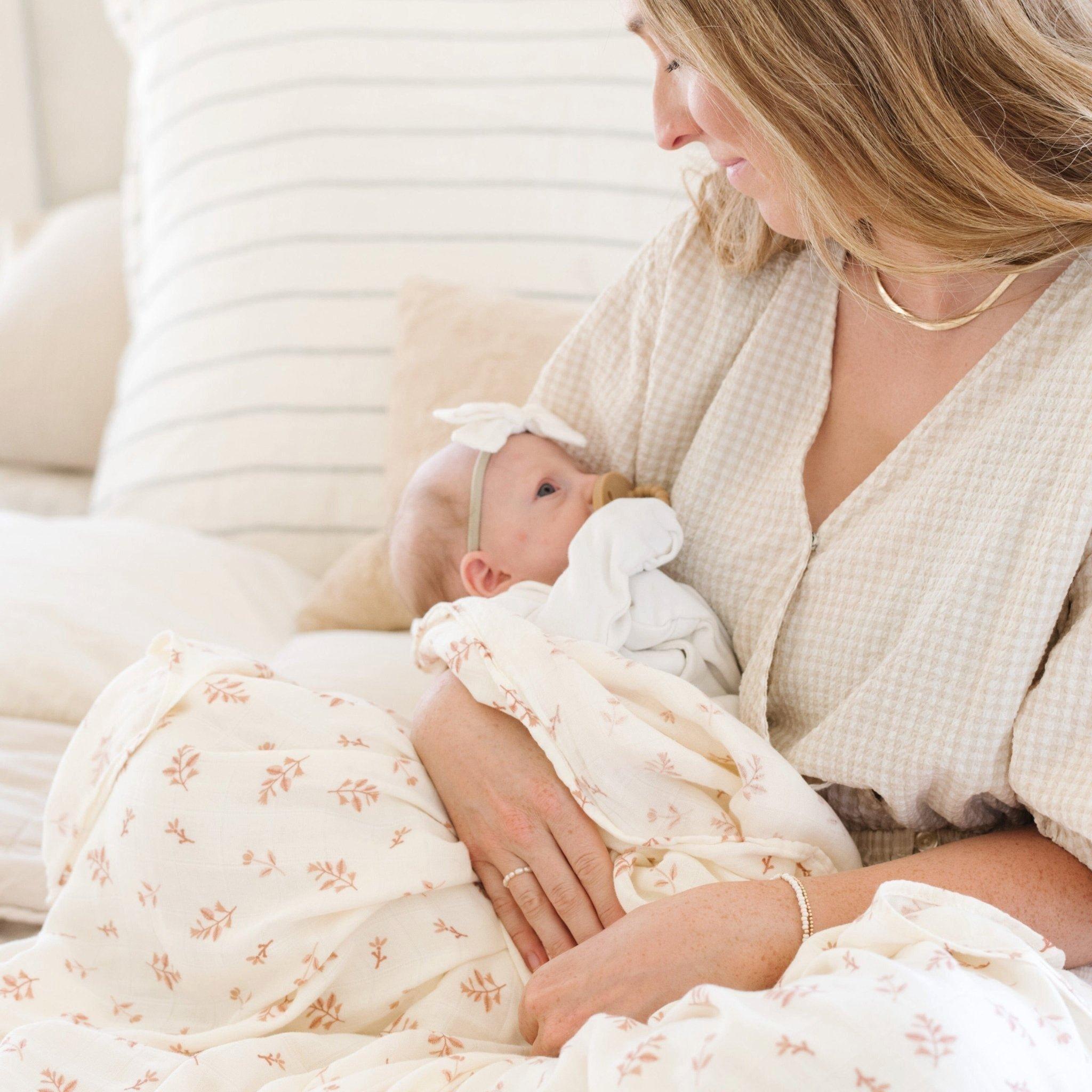 Bamboo Rayon Muslin Swaddle Floret image number 1