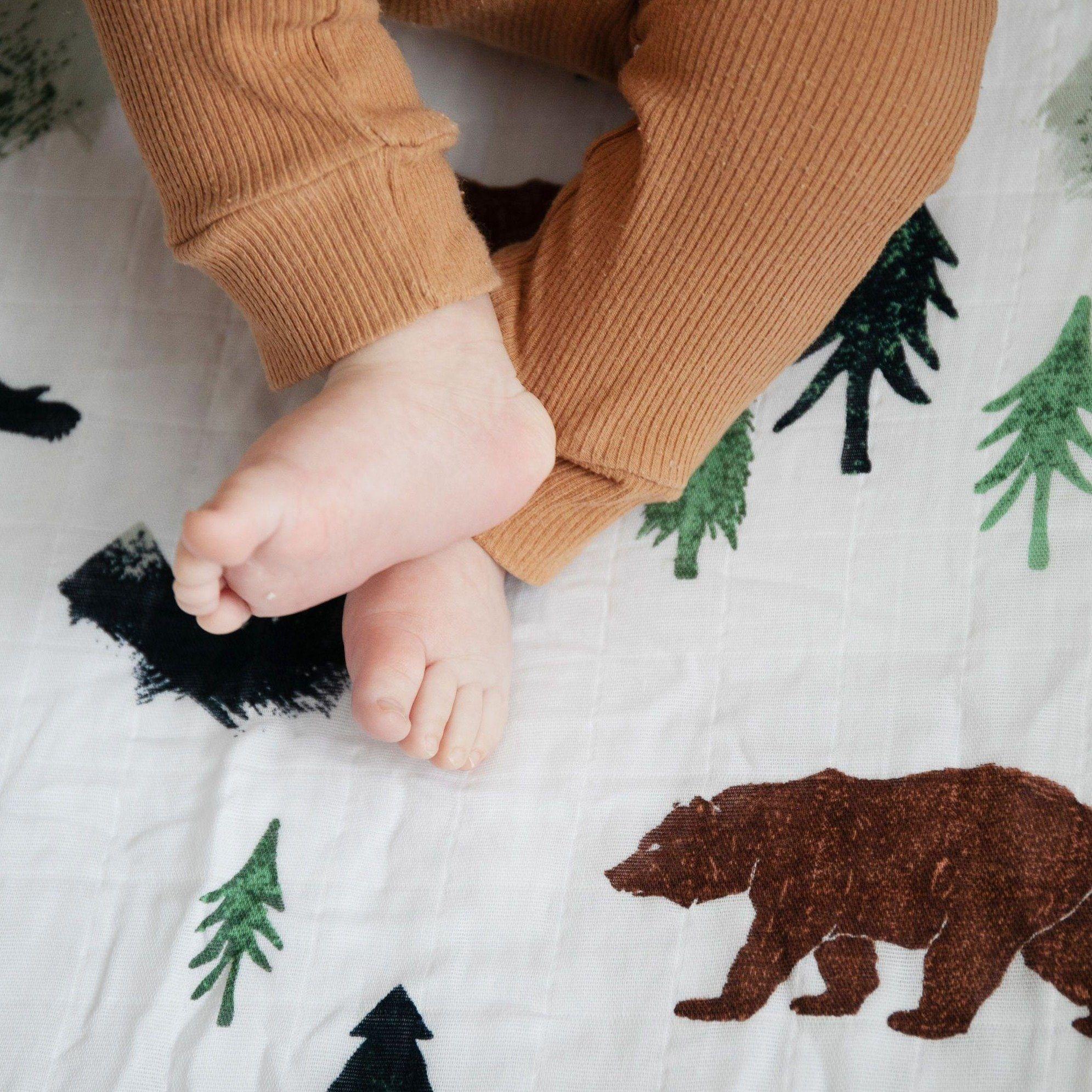 Cotton Muslin Crib Sheet Yosemite image number 3