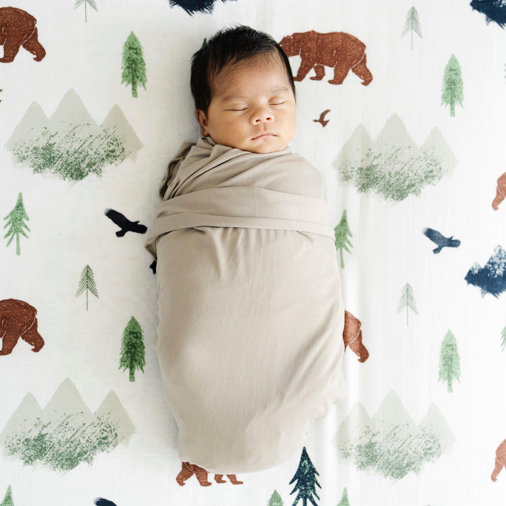 Cotton Muslin Crib Sheet Yosemite image number 1