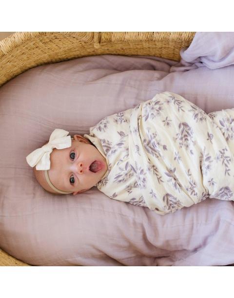 Bamboo Rayon Muslin Swaddle Forget-Me-Not