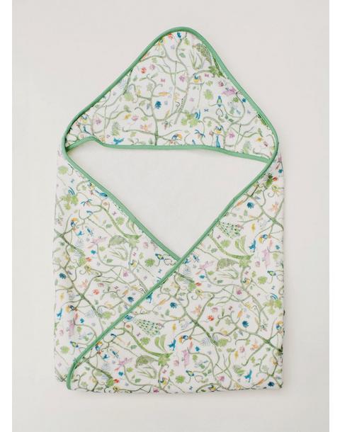 Tropical Garden Hooded Bath Towel