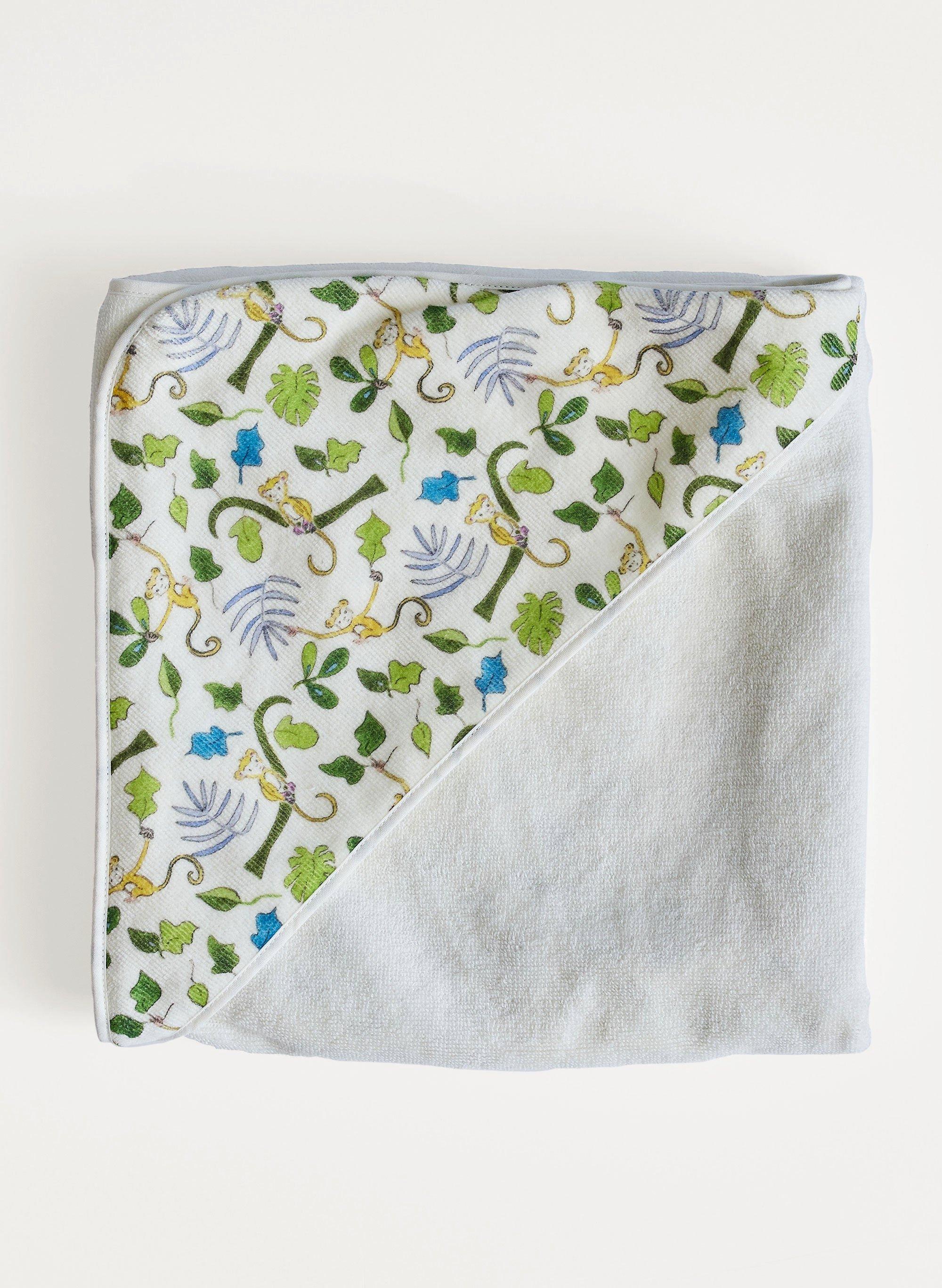 Happy Monkey Hooded Bath Towel image number 2