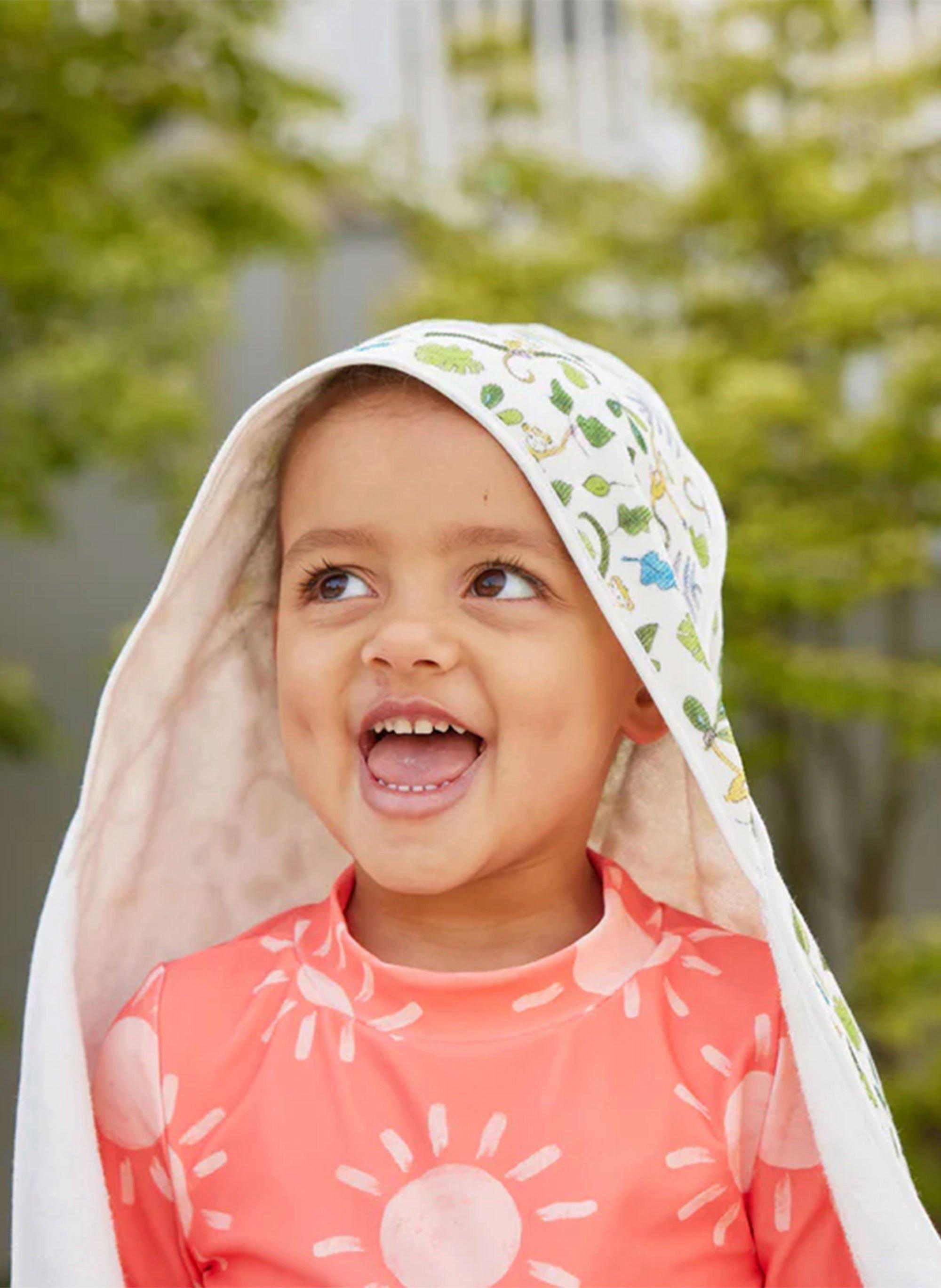 Happy Monkey Hooded Bath Towel image number 3
