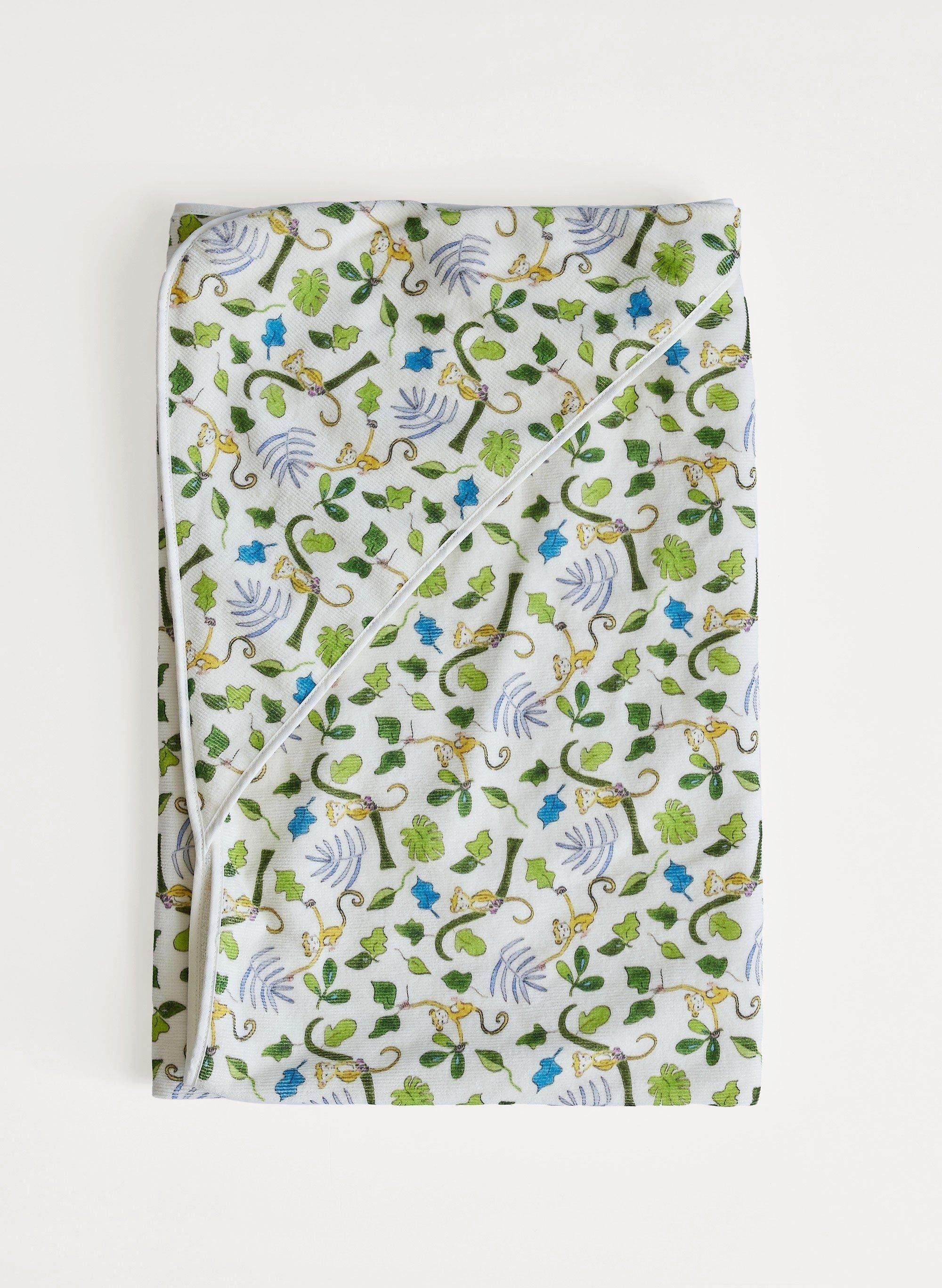 Happy Monkey Hooded Bath Towel image number 4