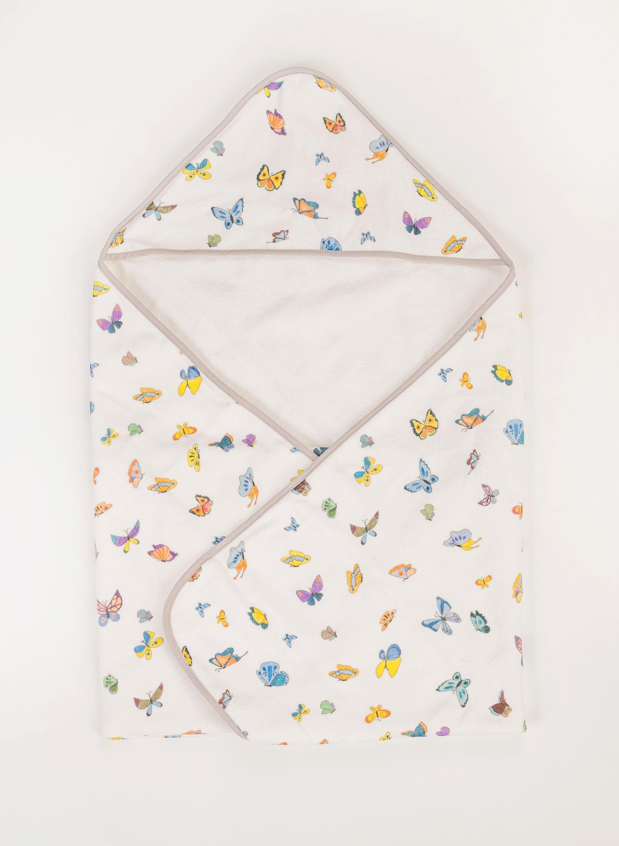 Madame Butterfly Hooded Bath Towel image number 1