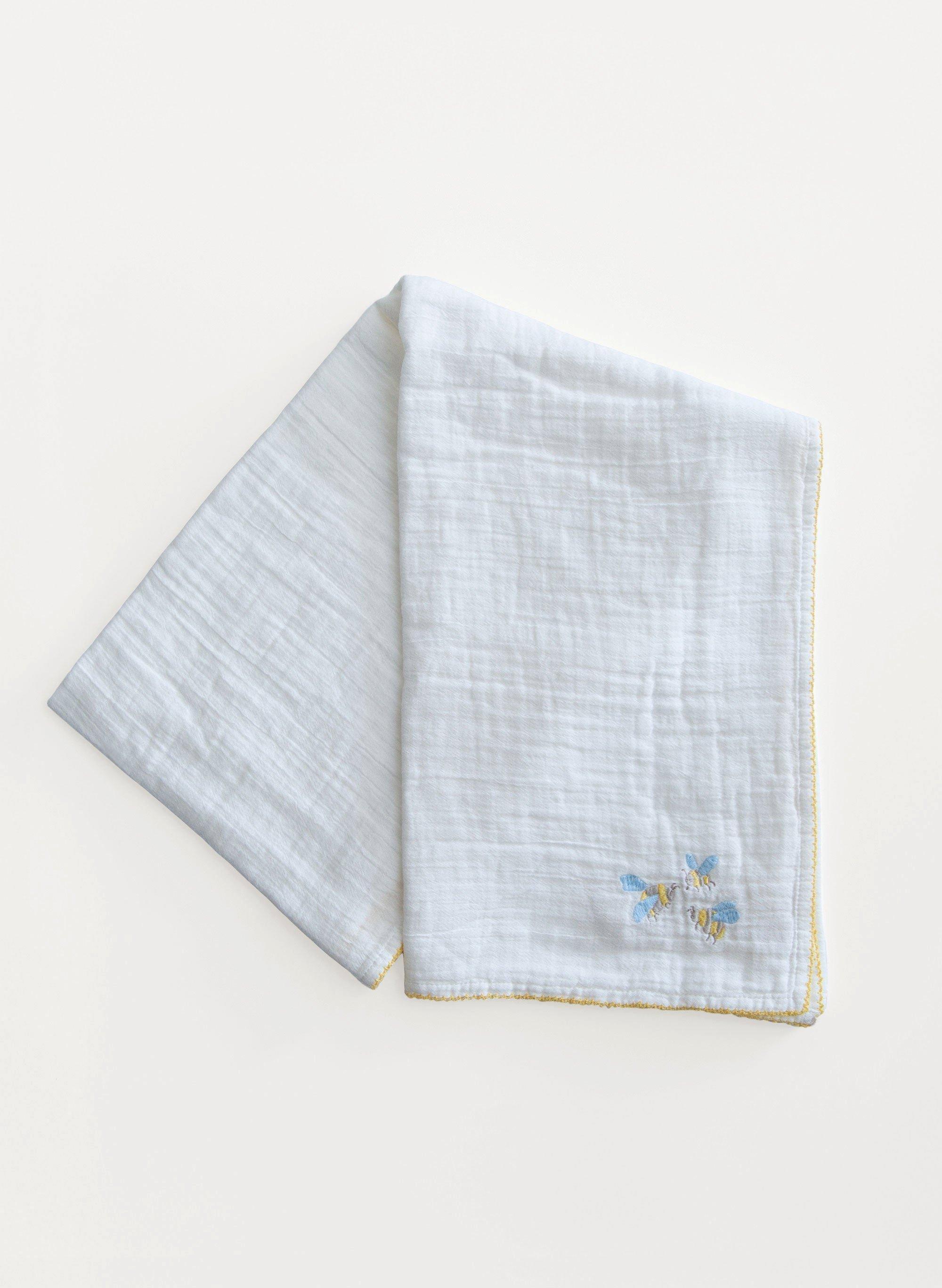 Bumblebee Embroidered Shawl Blanket image number 2