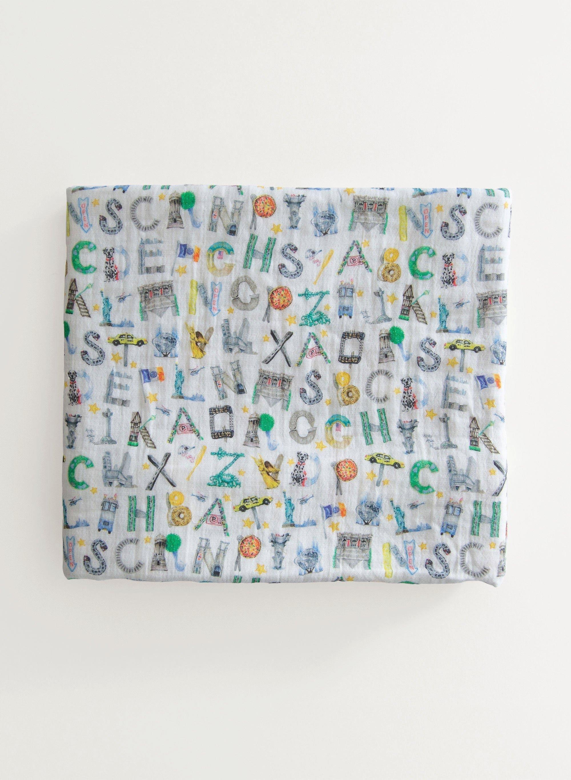 NYC Alphabet Soup Shawl Blanket image number 2