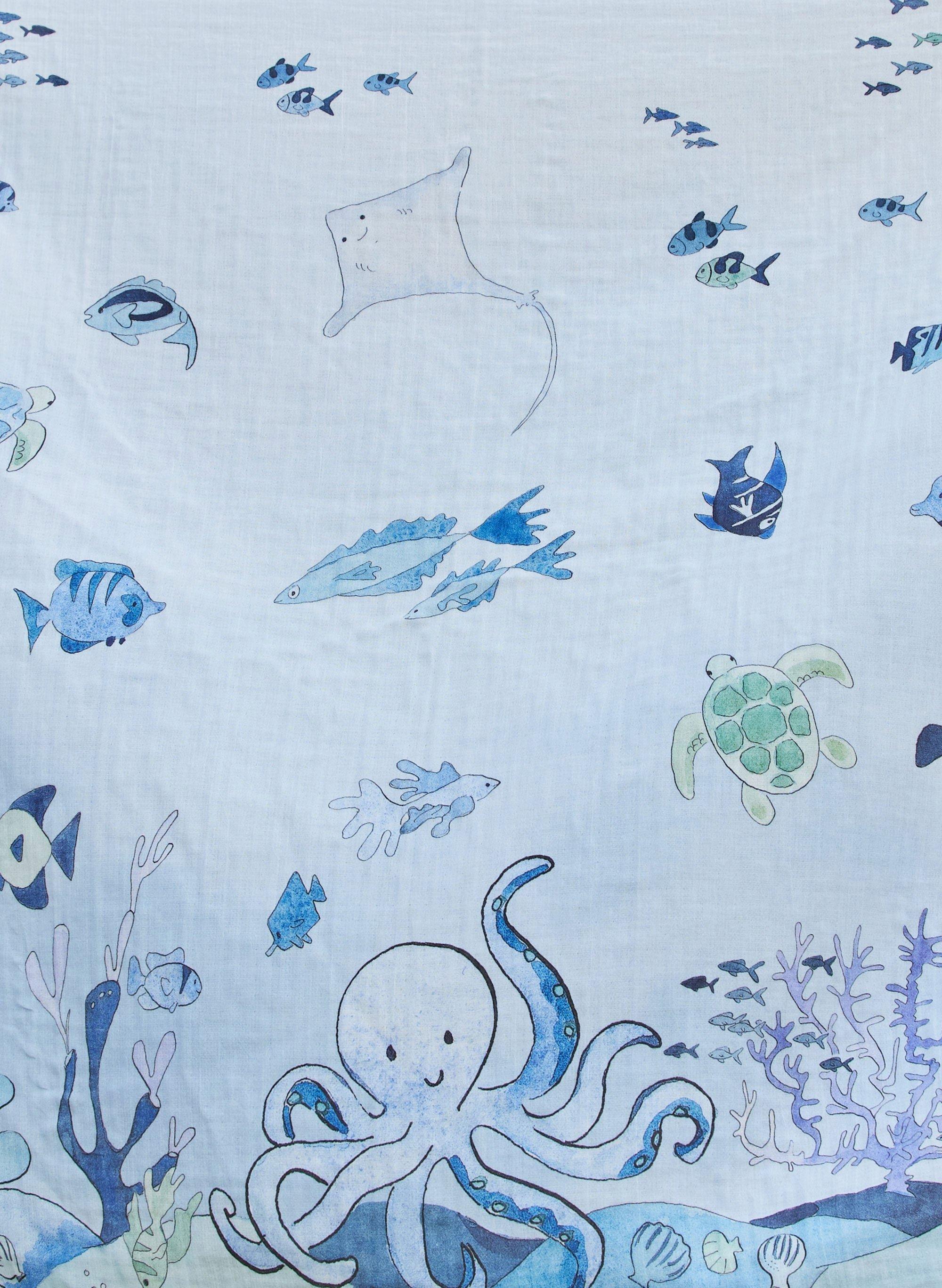 Under the Sea Shawl Blanket image number 2