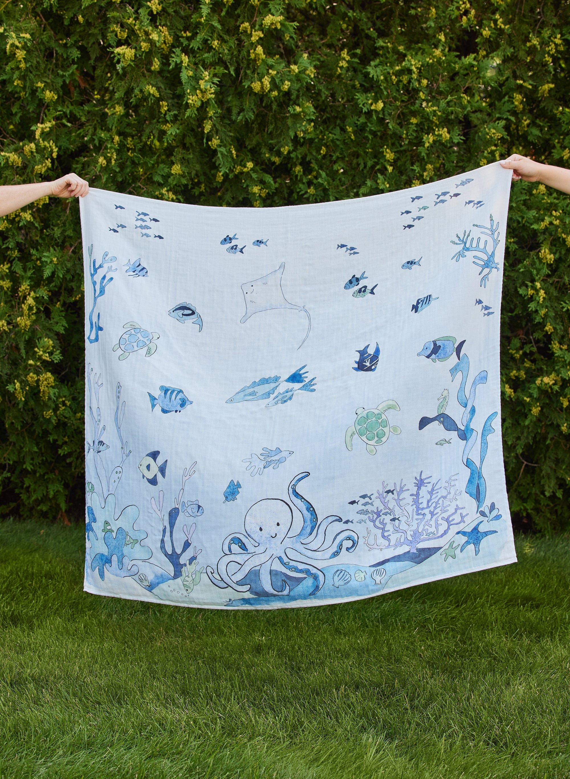 Under the Sea Shawl Blanket image number 3