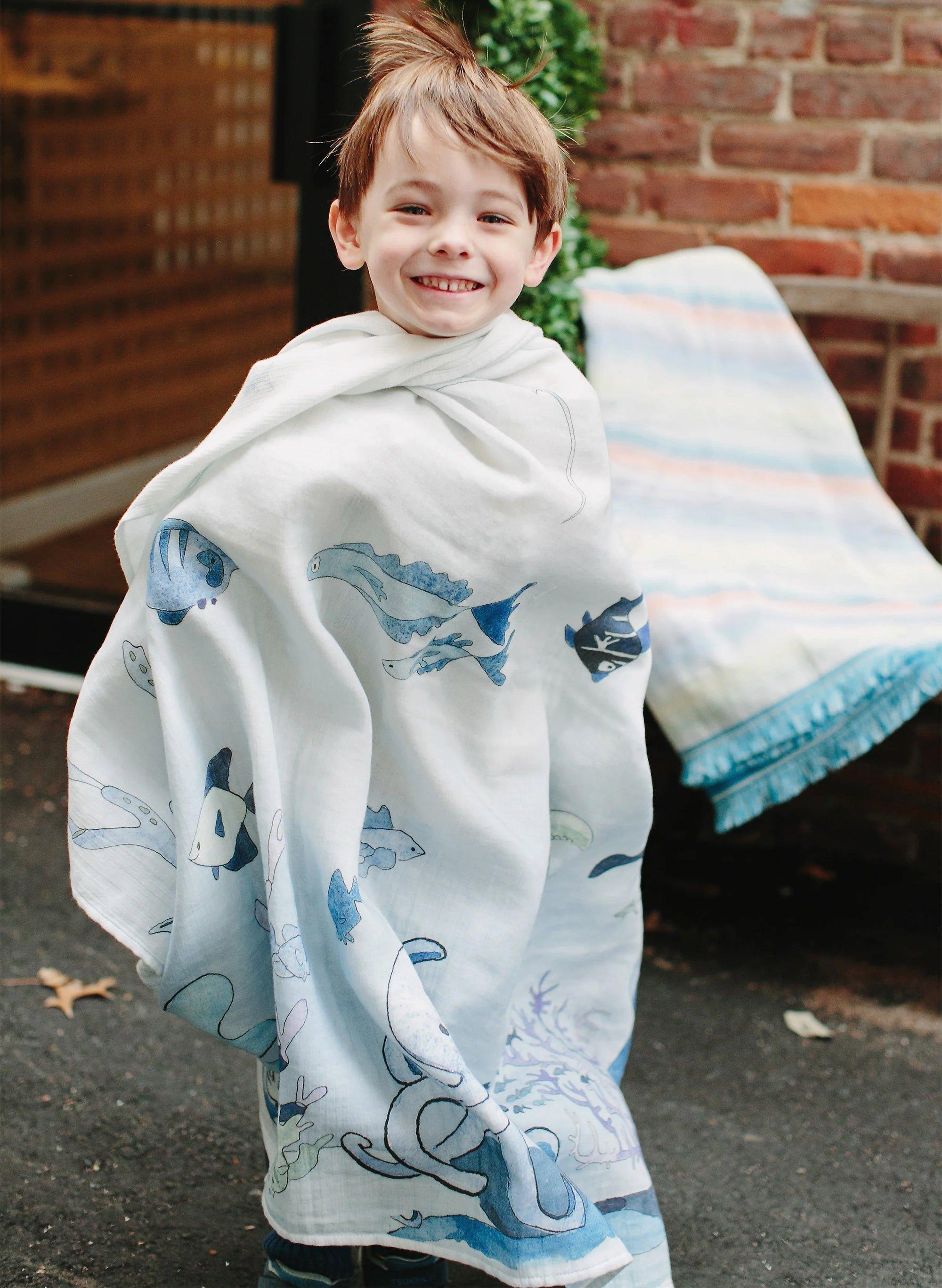 Under the Sea Shawl Blanket image number 1