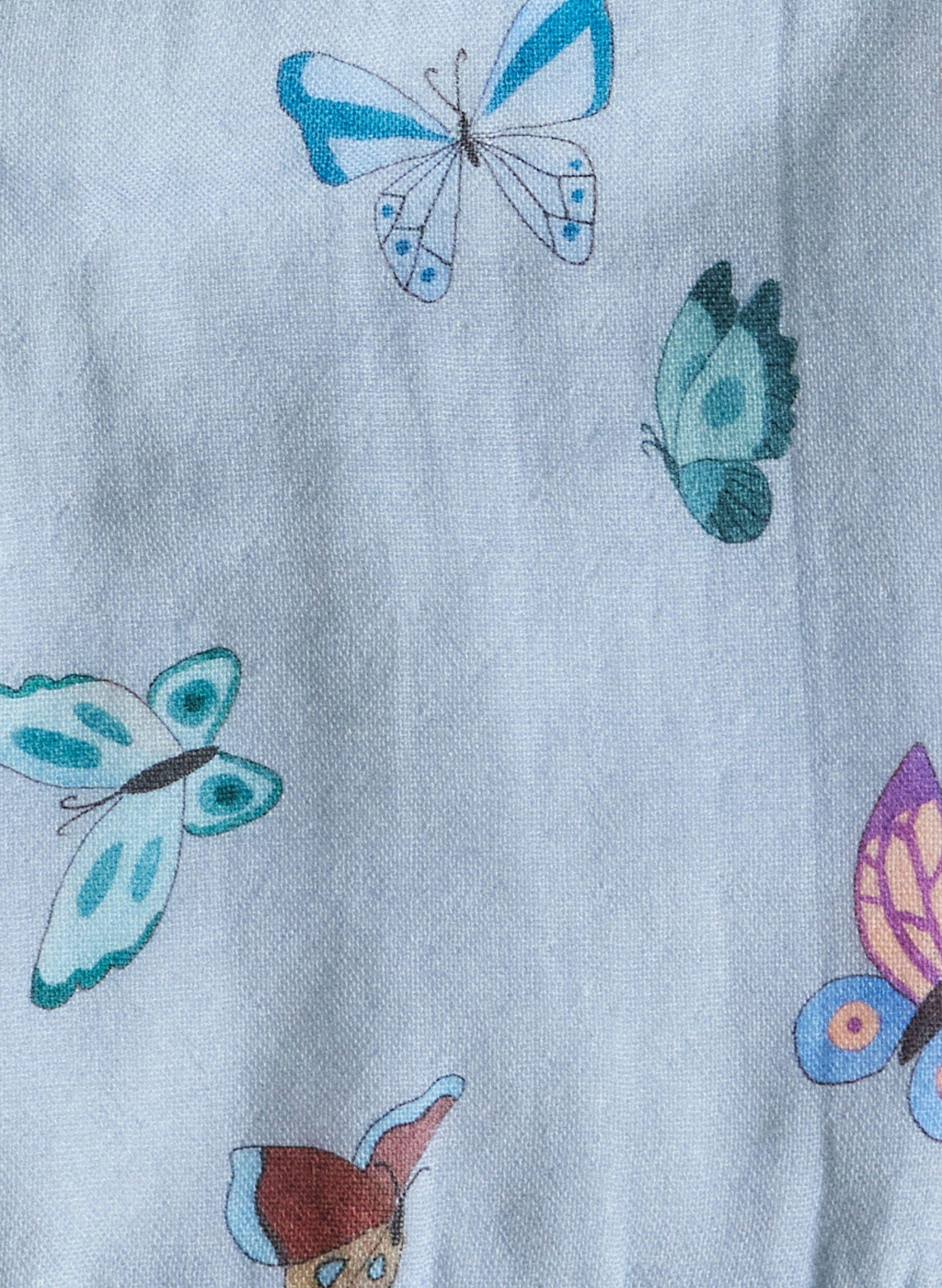 Blue Madame Butterfly Bib image number 1