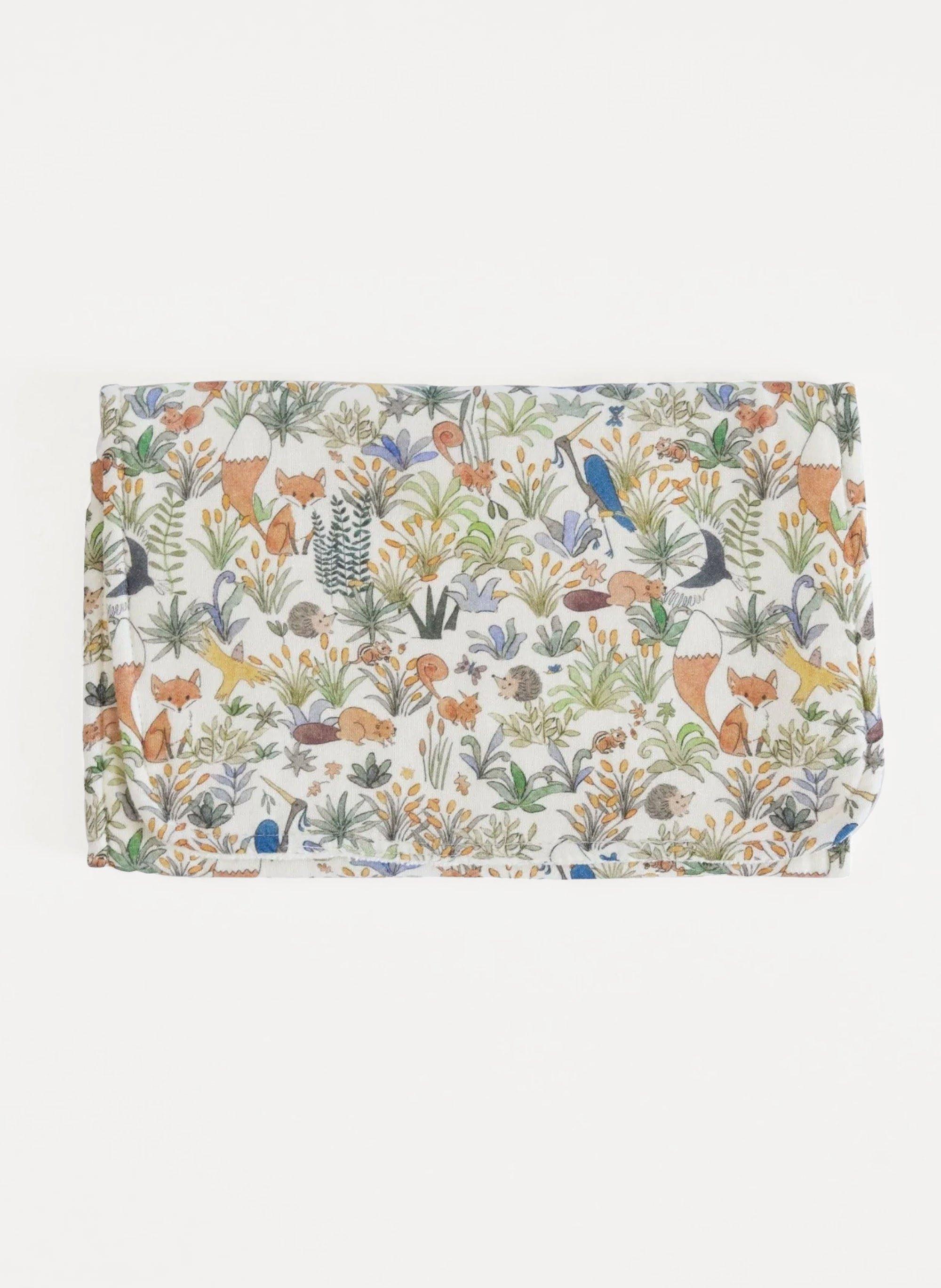 Foxy Forest Burp Cloth