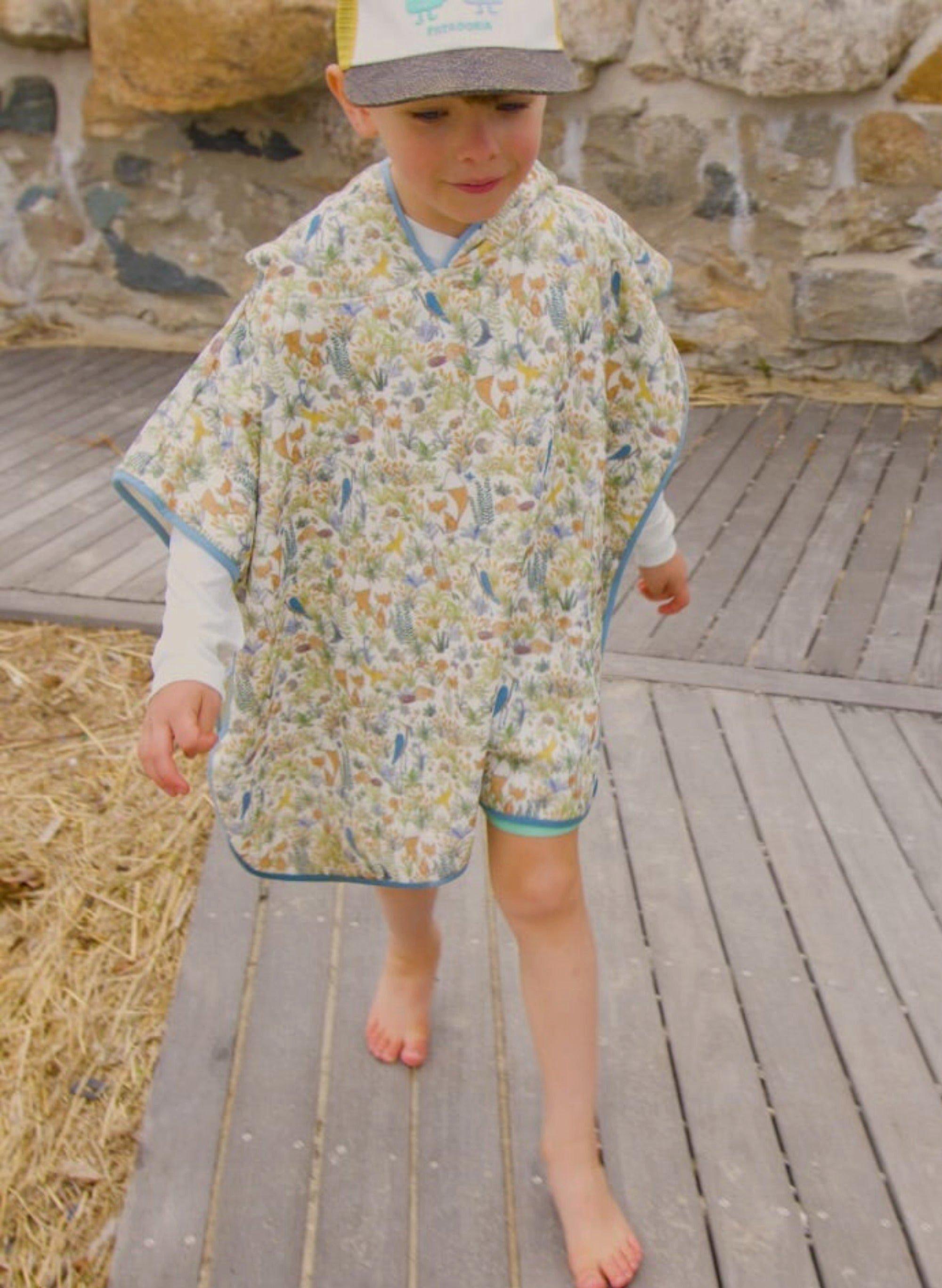 Foxy Forest Swim Poncho image number 1