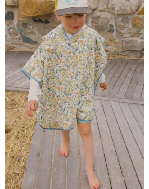 Foxy Forest Swim Poncho