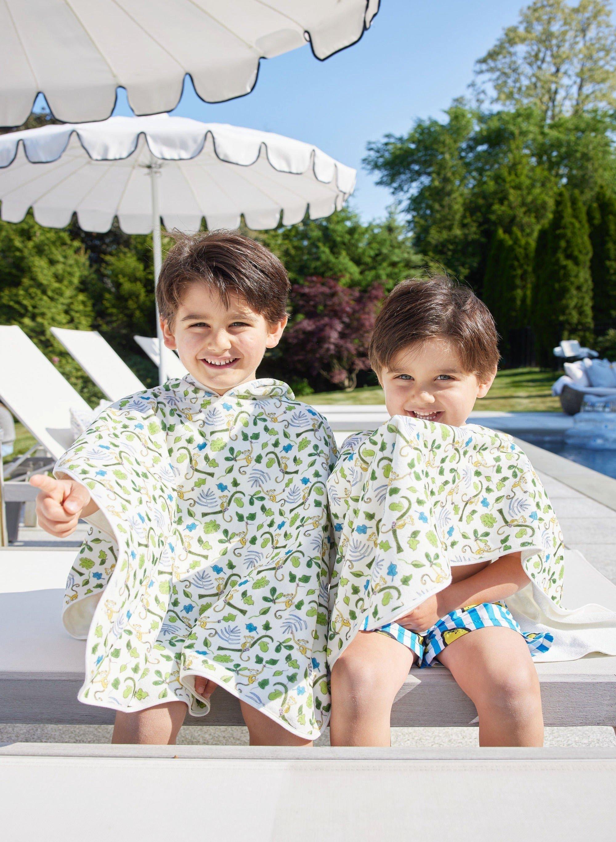 Happy Monkey Swim Poncho image number 3