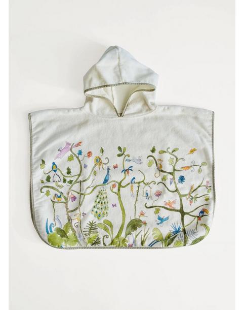 Tropical Chinoiserie Swim Poncho