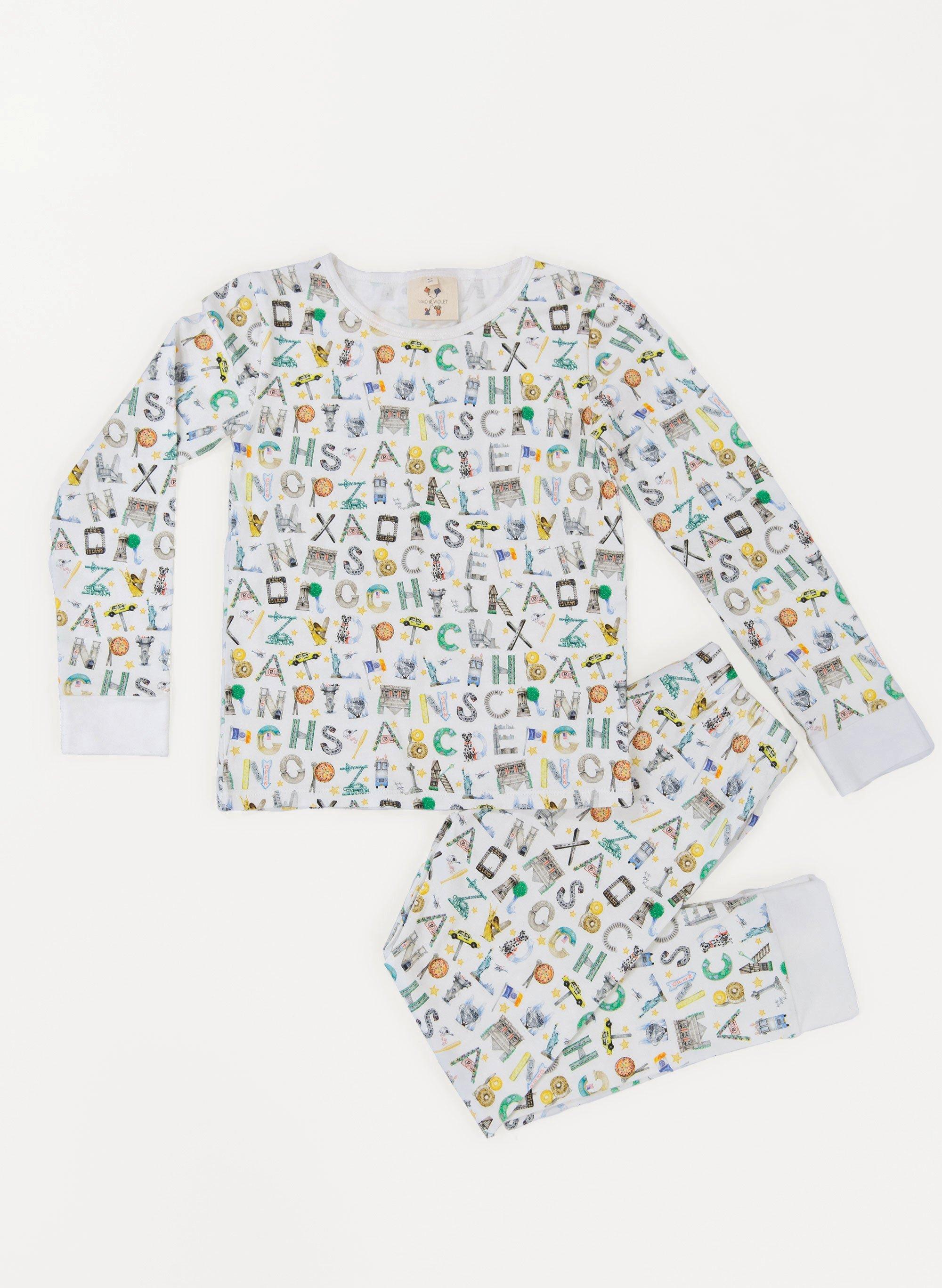 The Two Piece Pajamas-NYC Alphabet Soup