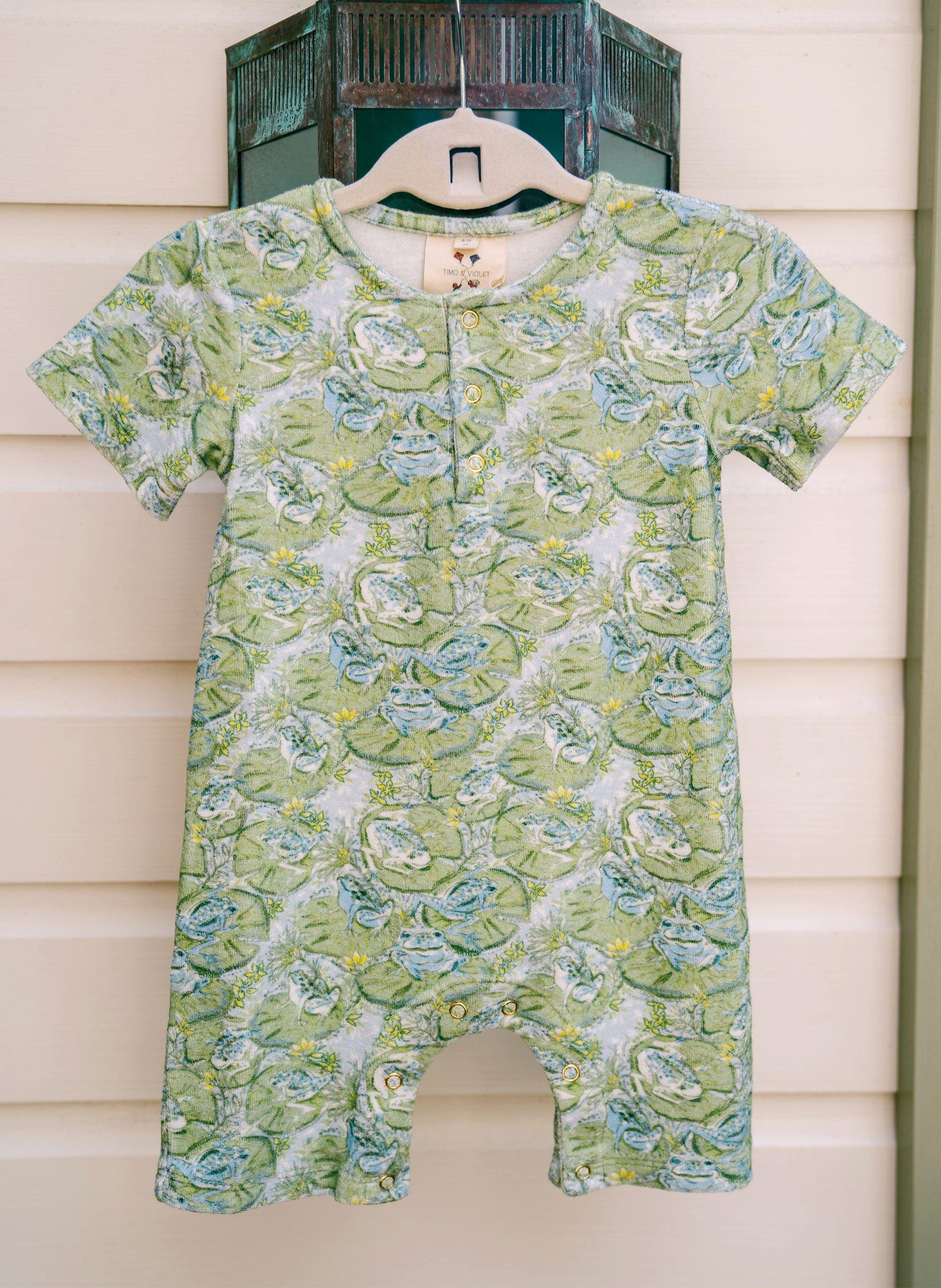 Walker Terry Romper - Hoppy Place image number 1